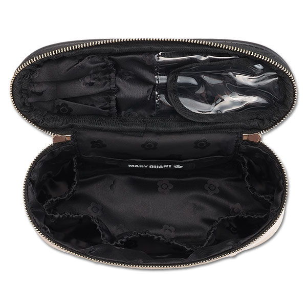 メタルビジュー ミニバニティ（ベージュ）