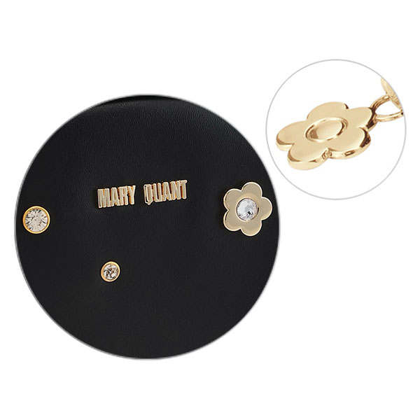 メタルビジュー ラウンドポーチ（ブラック）