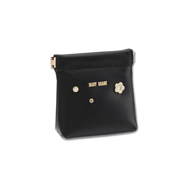 メタルビジュー バネクチポーチ（ブラック）