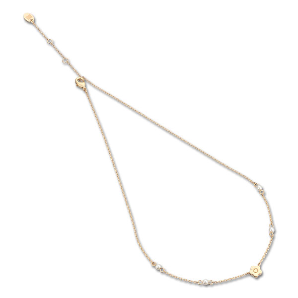 ステーションパール ネックレス（ゴールド）