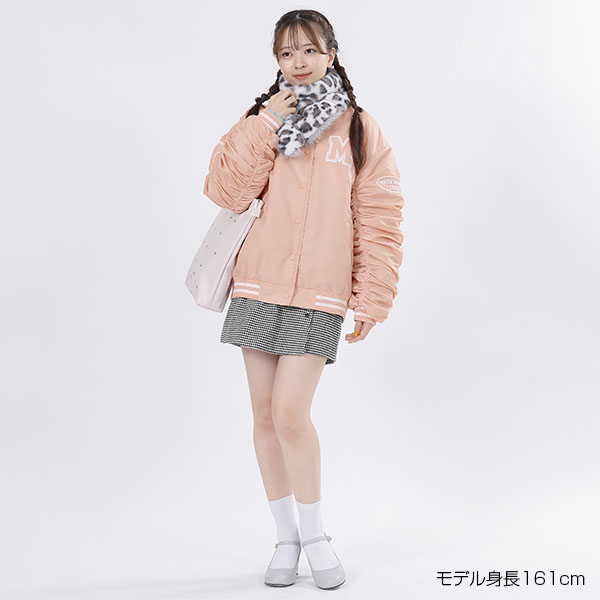 ナイロンスタジャン ブルゾン（ピンク）