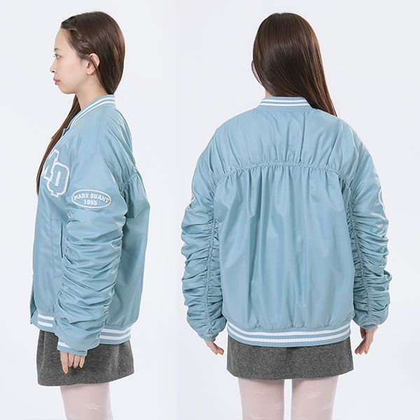 ナイロンスタジャン ブルゾン（ブルー）