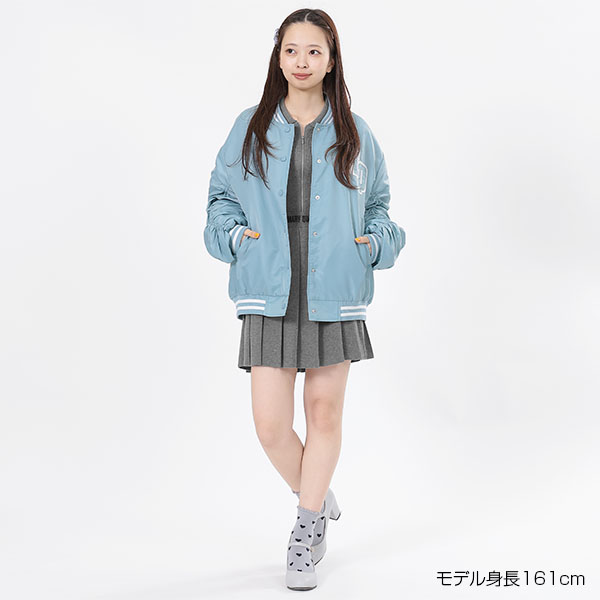 ナイロンスタジャン ブルゾン（ブルー）