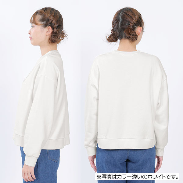 ラインストーンスウェット プルオーバー（ブラック）