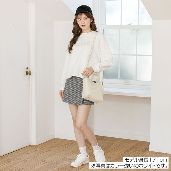 ラインストーンスウェット プルオーバー（ブラック）