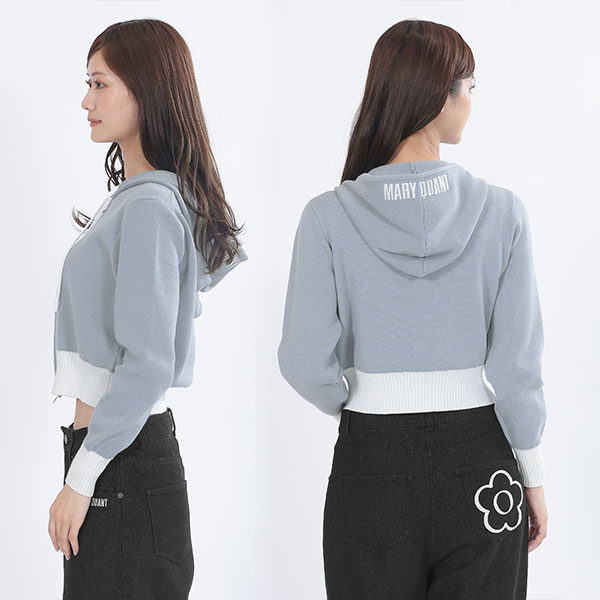 フードロゴ パーカ（ブルー）