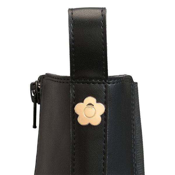 メタルデイジーサイドゴア ブーツ（ブラック）