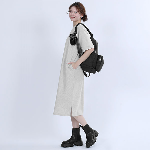 メタルデイジーサイドゴア ブーツ（ブラック）