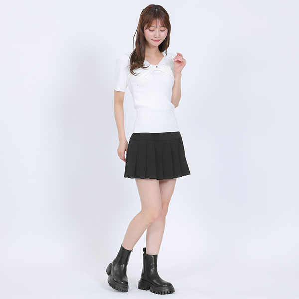 メタルデイジーサイドゴア ブーツ（ブラック）