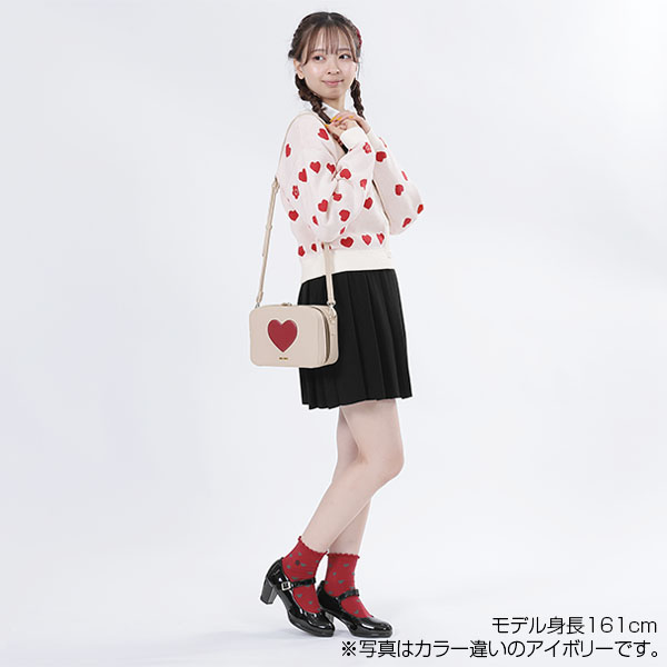 ラインハートニット カーディガン（グレー）