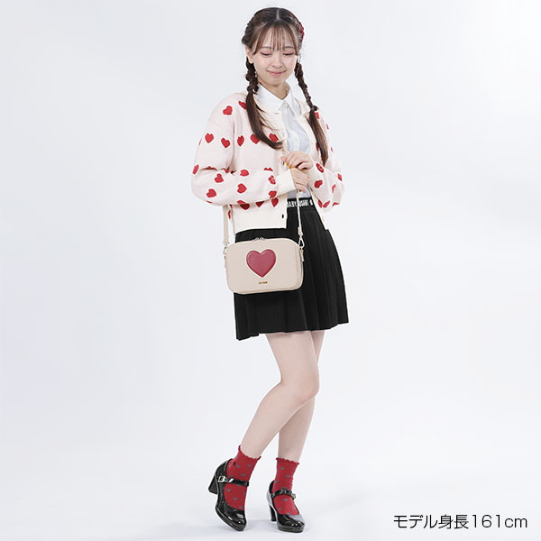 ラインハートニット カーディガン（アイボリー）