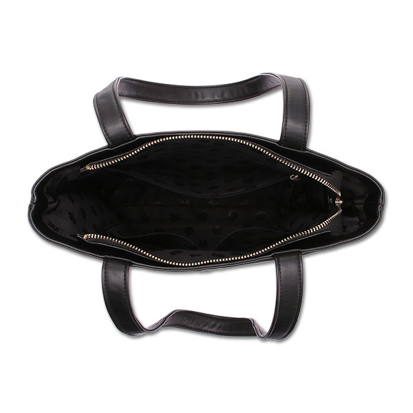 ハート刺繍 トート（ブラック）