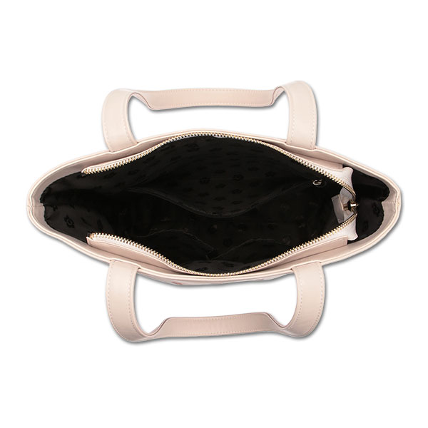 ハート刺繍 トート（ピンク）