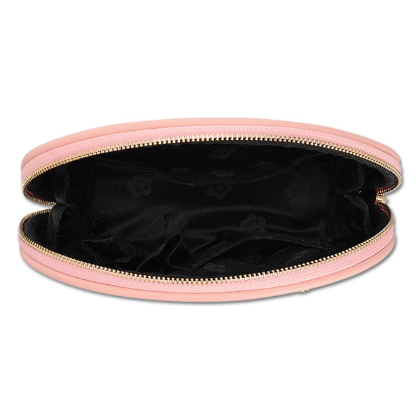 ハートフロート ラウンドポーチL（ピンク）