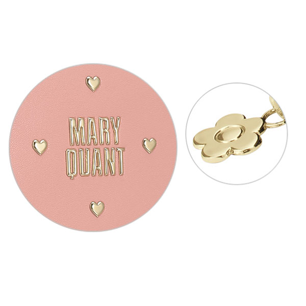 ハートフロート ラウンドポーチL（ピンク）