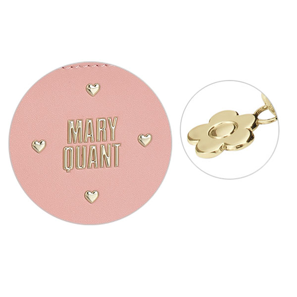 ハートフロート 2ファスナーポーチ（ピンク）