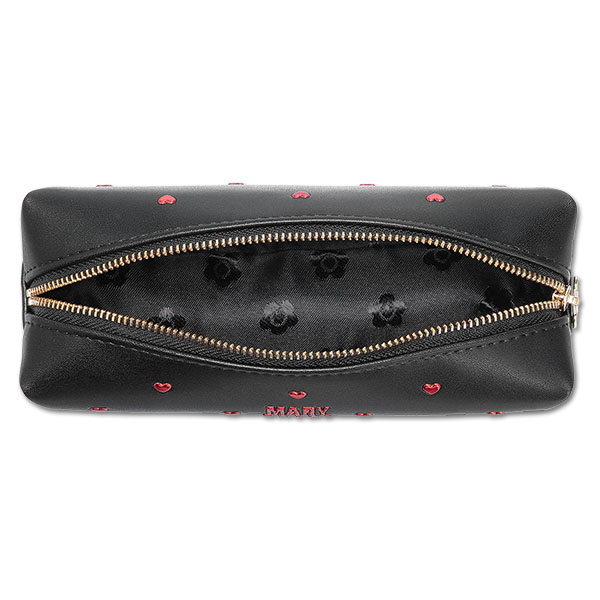 ハートフロート スクエアペンケース（ブラック）