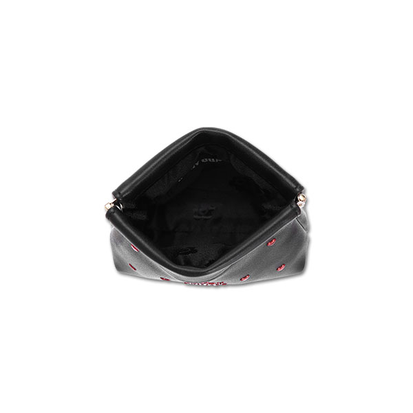 ハートフロート バネクチポーチ（ブラック）