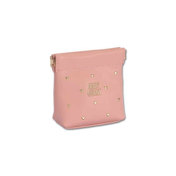 ハートフロート バネクチポーチ（ピンク）