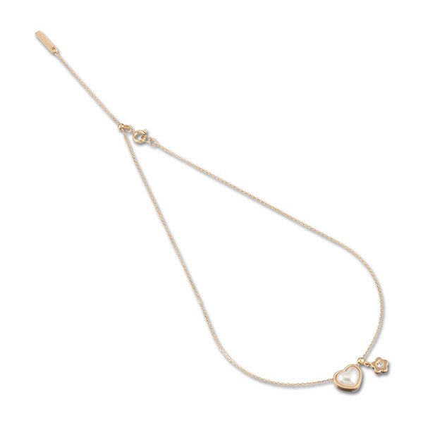 ハートパール ネックレス（ゴールド）