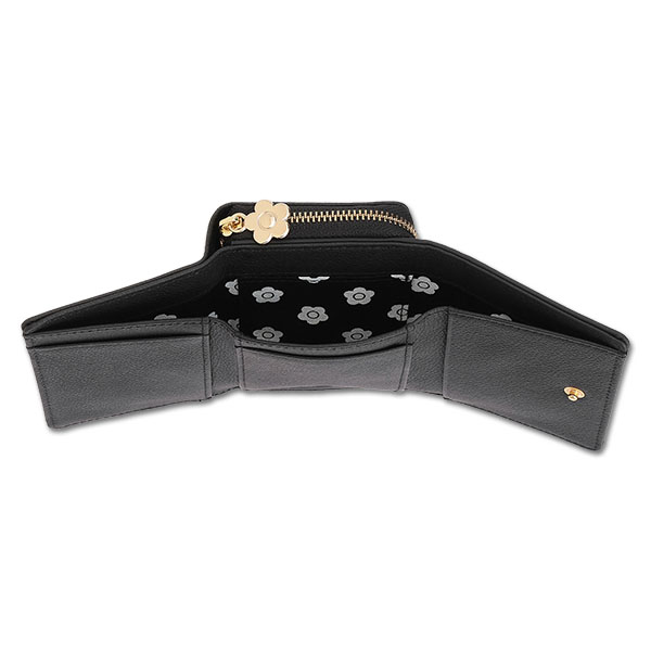 ハートフロート ミニウォレット（ブラック）