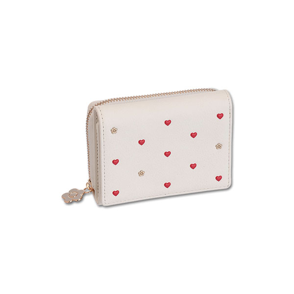 ハートフロート ミニウォレット（ホワイト）