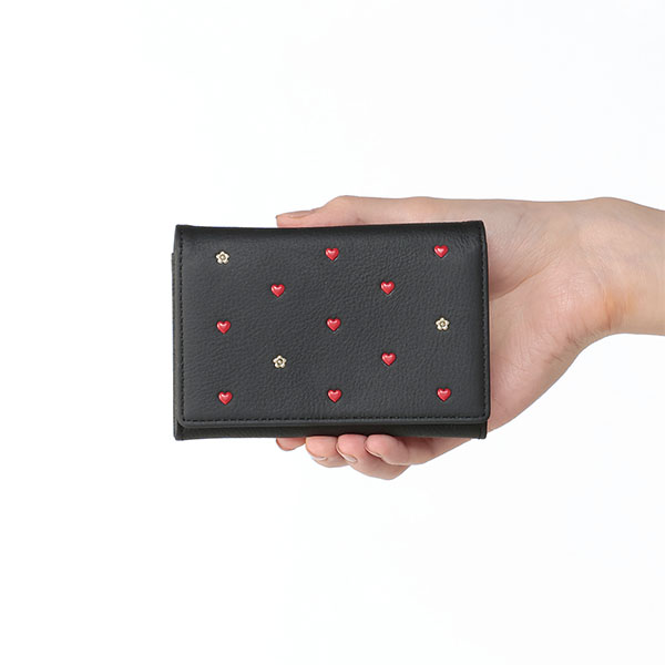 ハートフロート カードケース（ブラック）