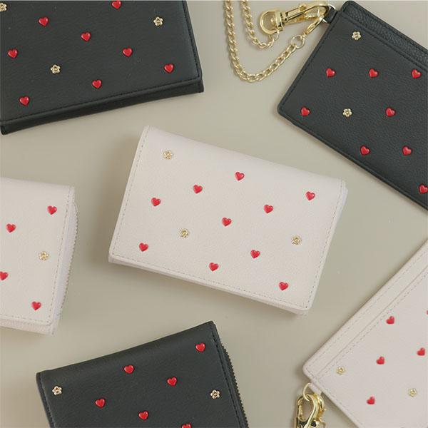 ハートフロート カードケース（ホワイト）