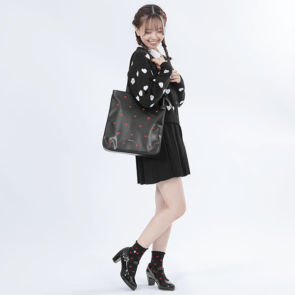 ハート ソックス（ブラック）