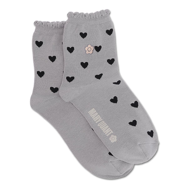 ハート ソックス（グレー）