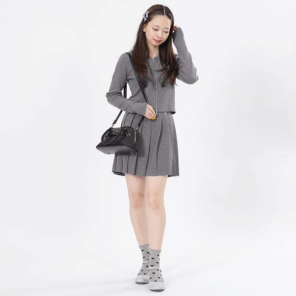 ハート ソックス（グレー）