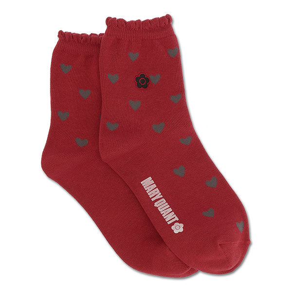 ハート ソックス（レッド）