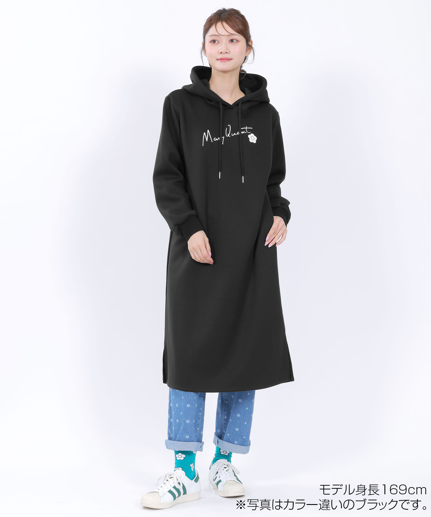 フードサインロゴ ワンピース（ブルー）