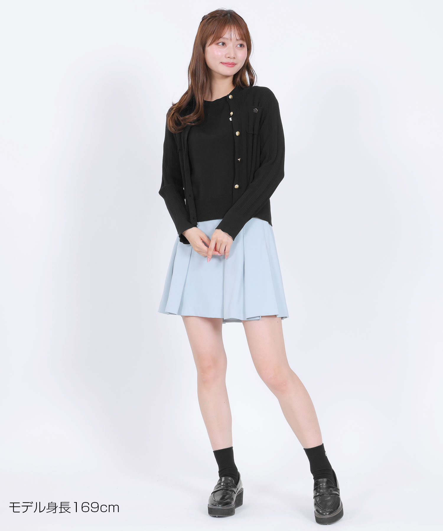 ゴールドボタン アンサンブル（ブラック）