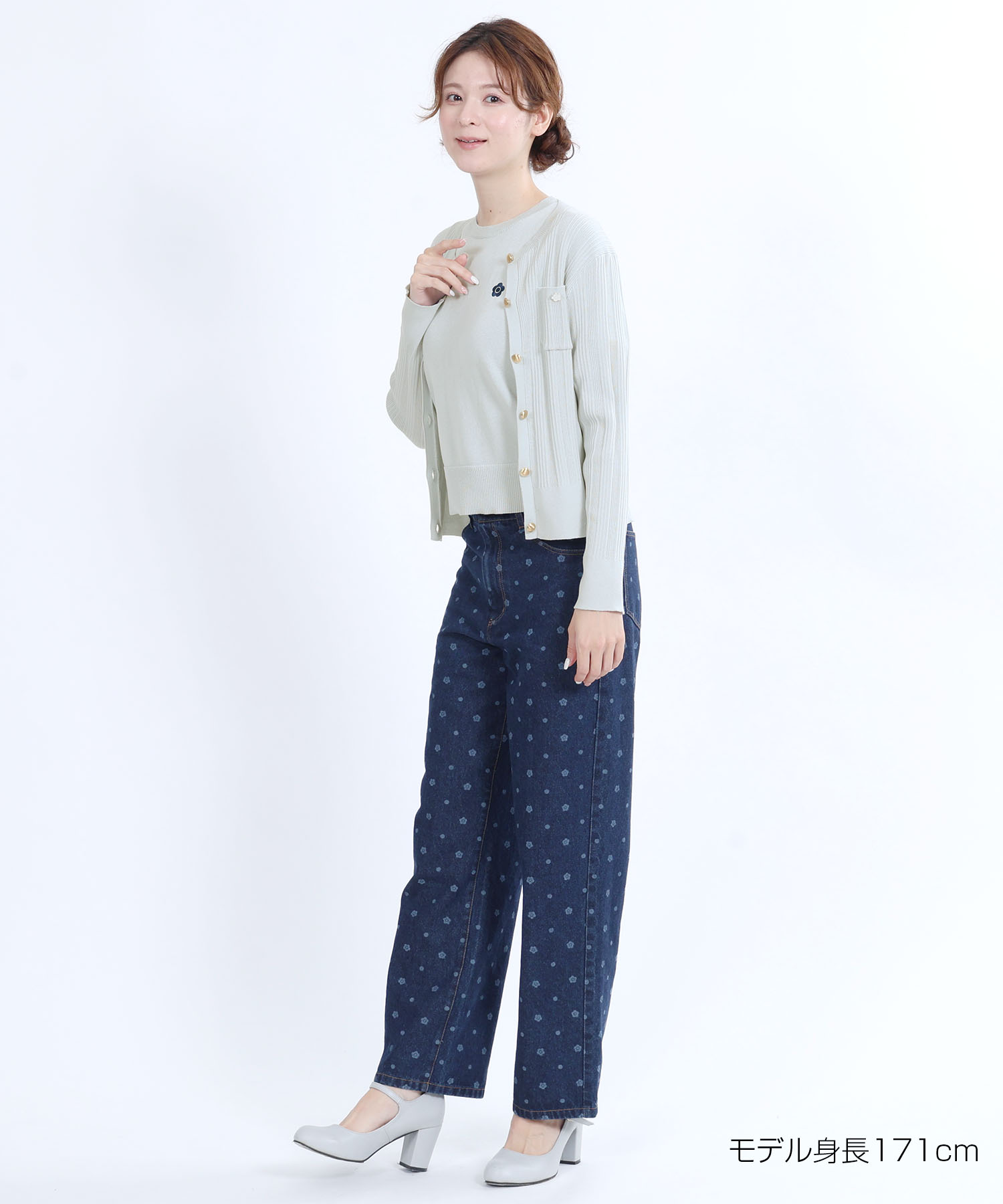 ゴールドボタン アンサンブル（ブルー）