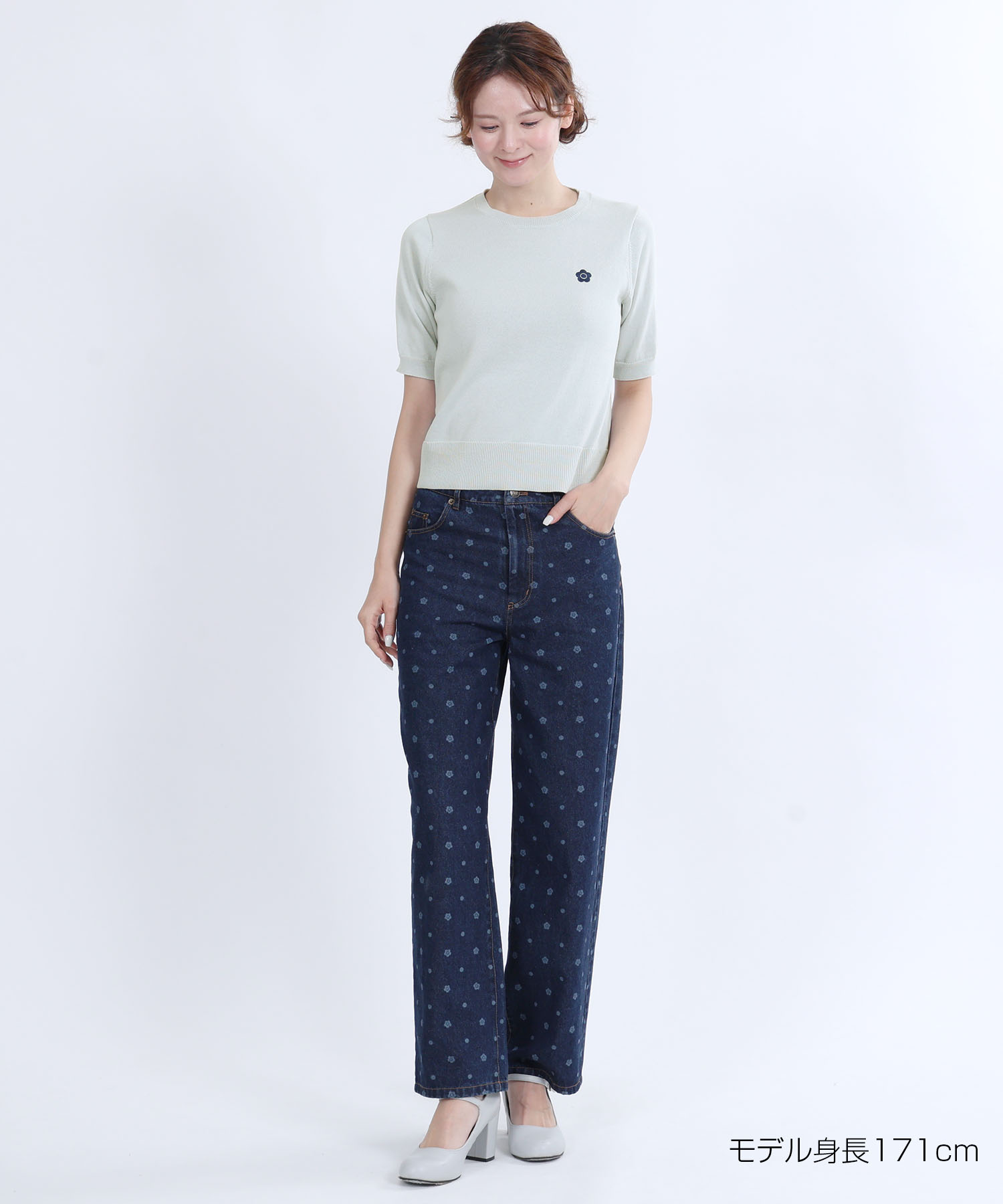 ゴールドボタン アンサンブル（ブルー）