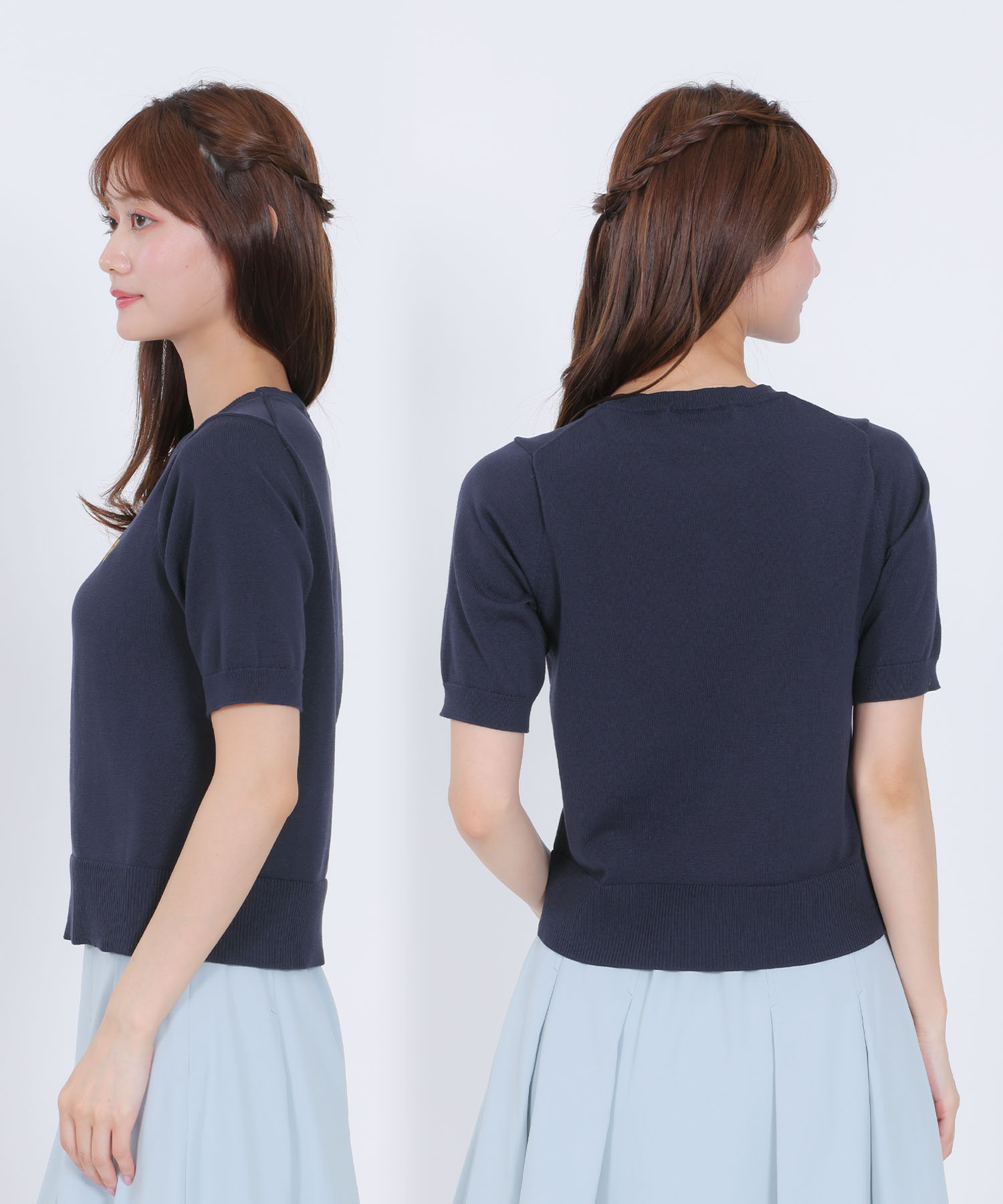 ゴールドボタン アンサンブル（ネイビー）