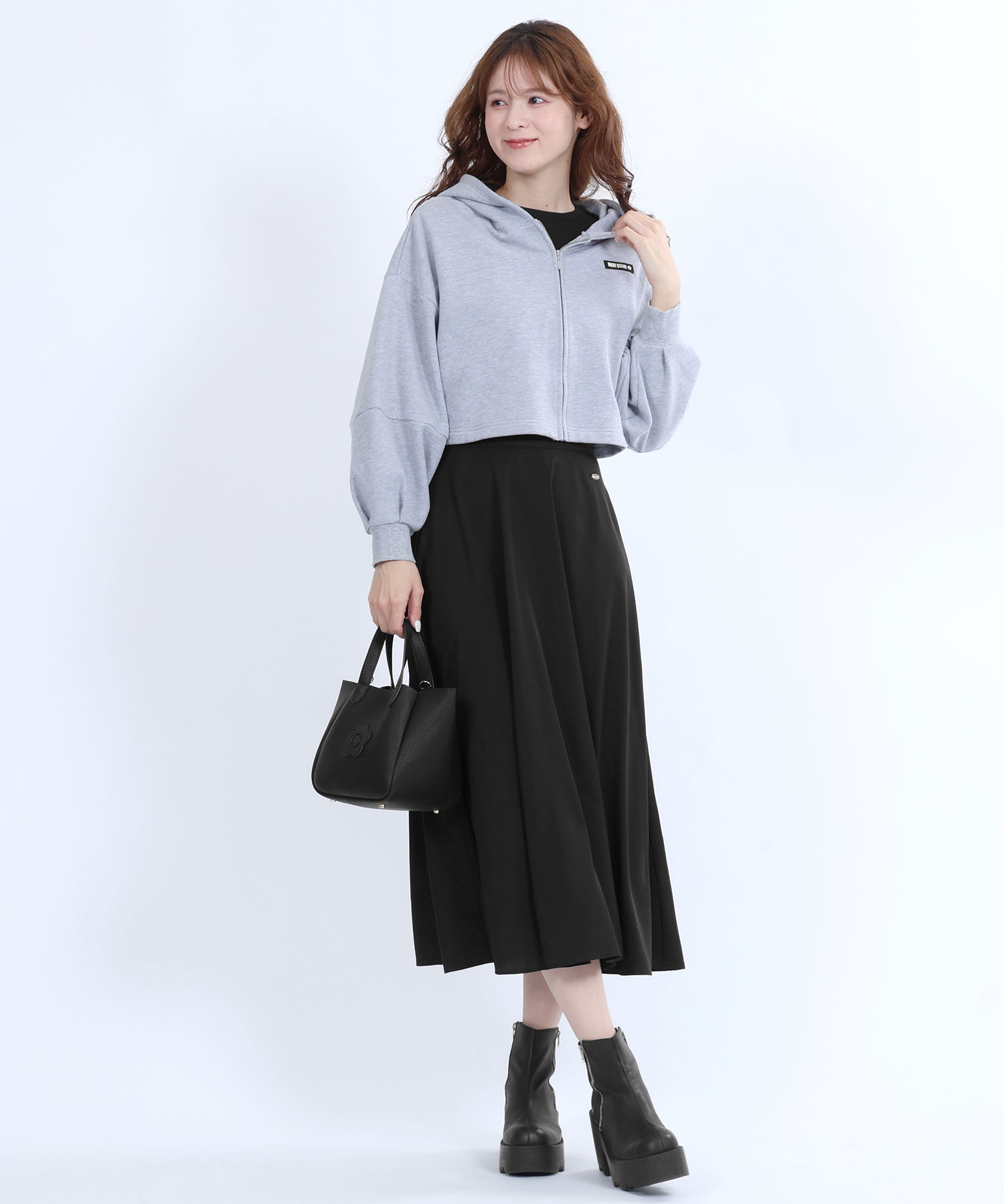 シュリンクWフェイス 2WAYミニトート（ブラック）