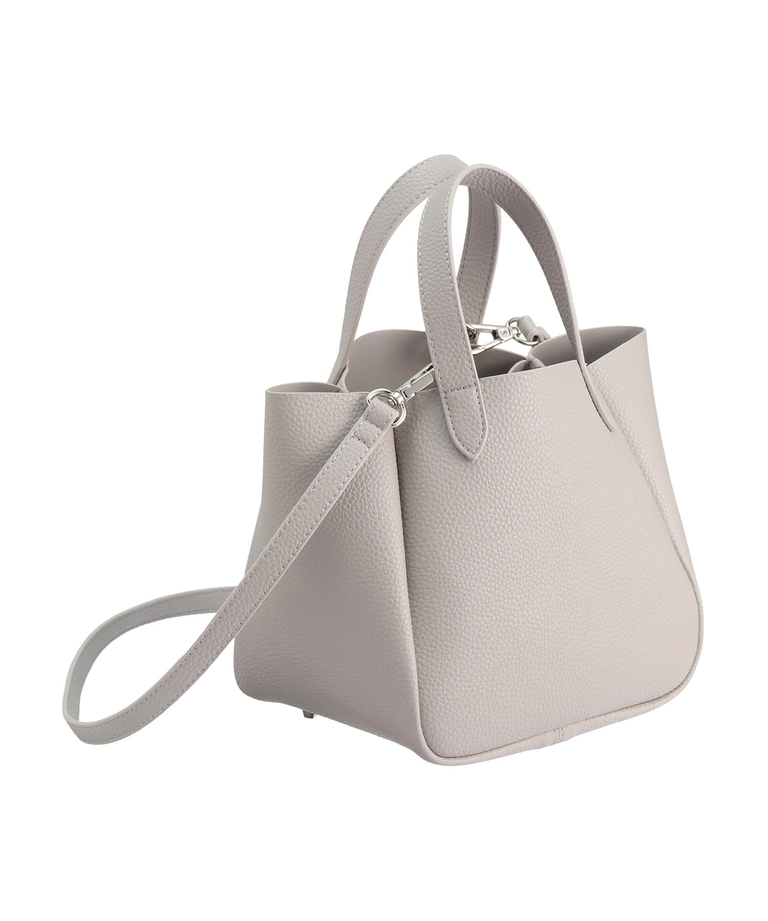 シュリンクWフェイス 2WAYミニトート（グレー）