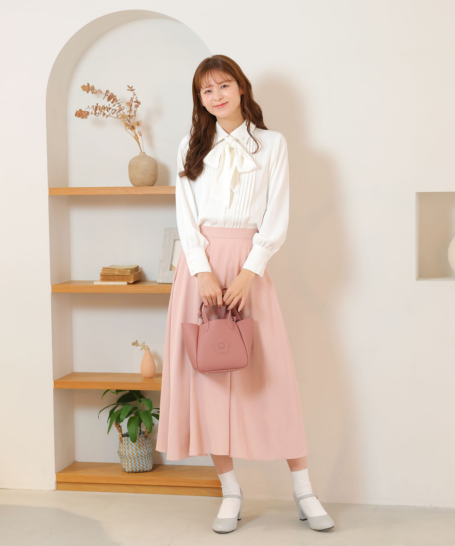 シュリンクWフェイス 2WAYミニトート（ピンク）