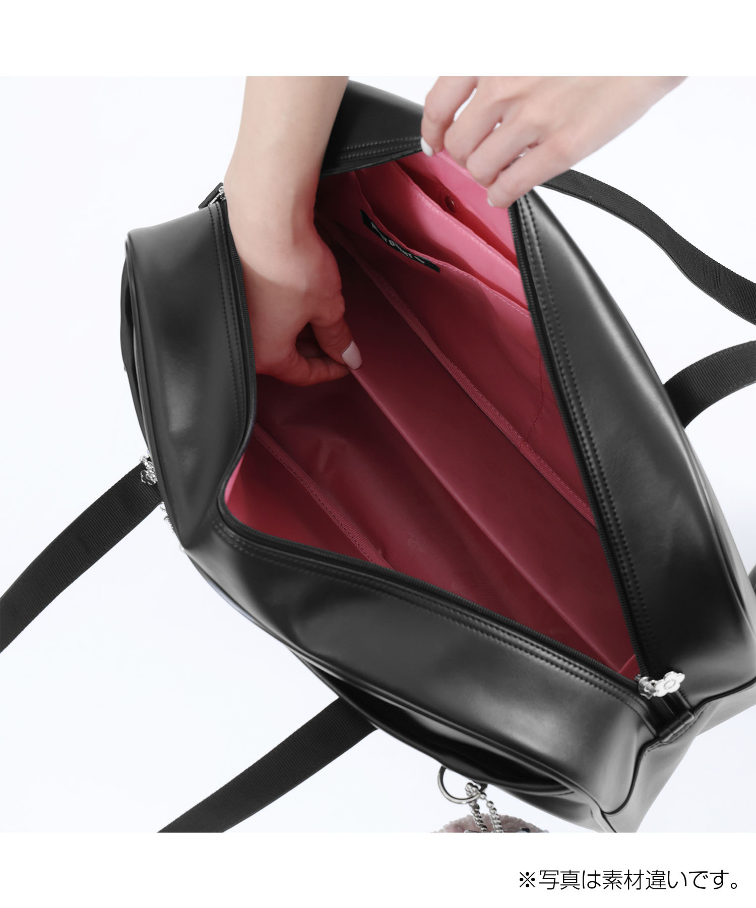 ナイロンデイジーパッチ スクールバッグ（ネイビー）