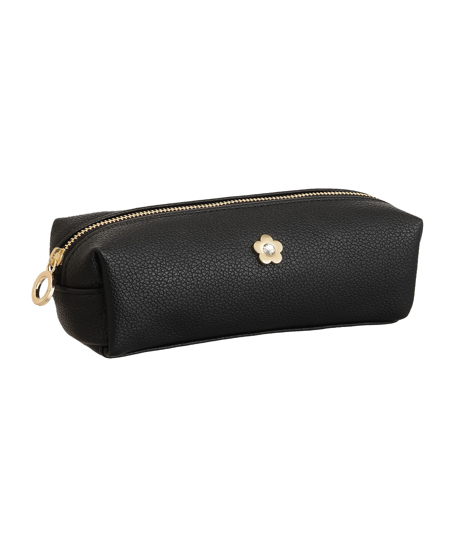 ビジューデイジー スクエアペンケース（ブラック）