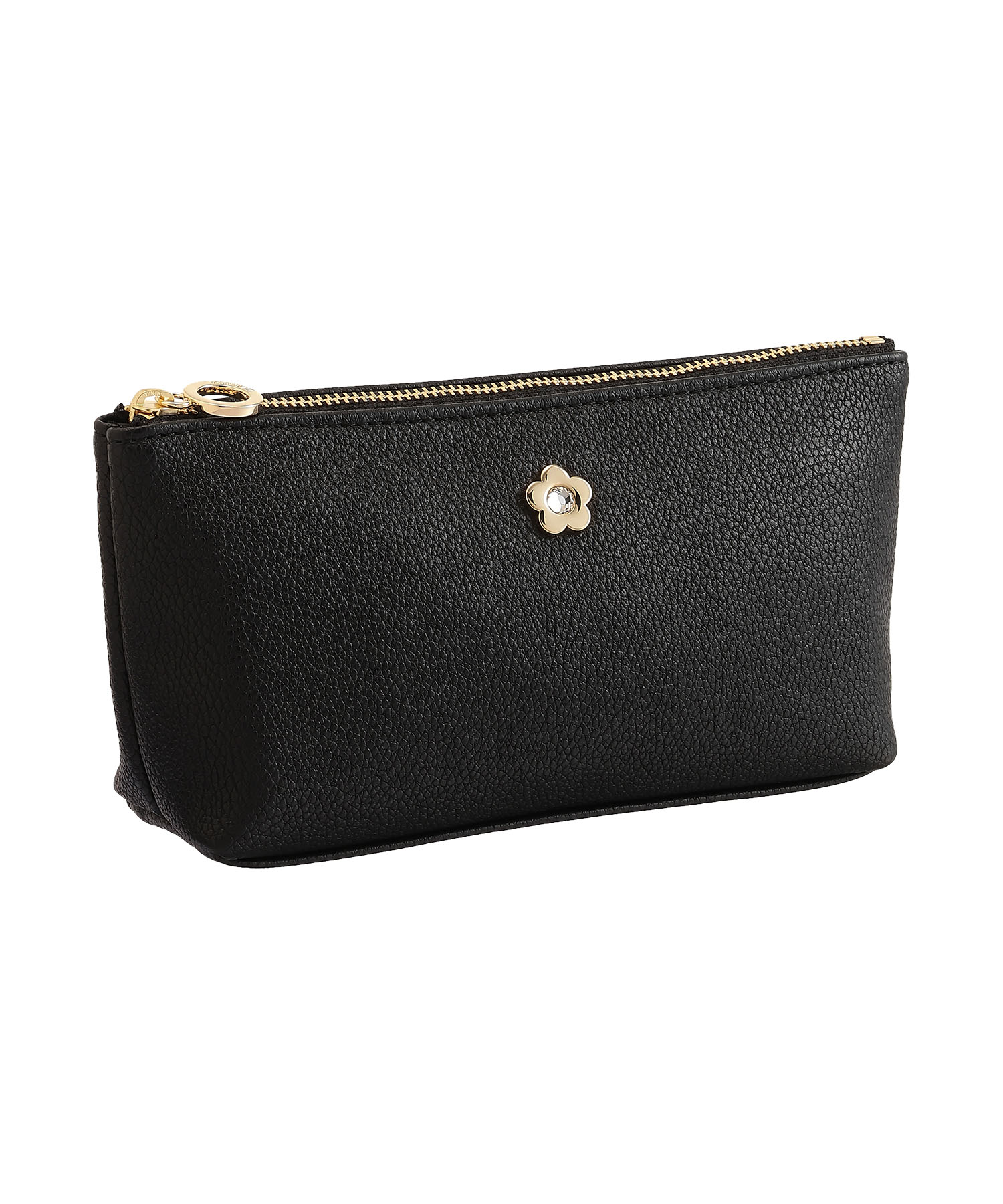 ビジューデイジー 舟型ペンケース（ブラック）