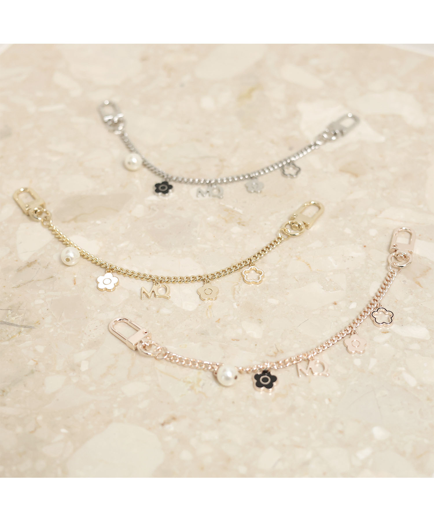 メニーパーツ バッグチャーム（ピンクゴールド）