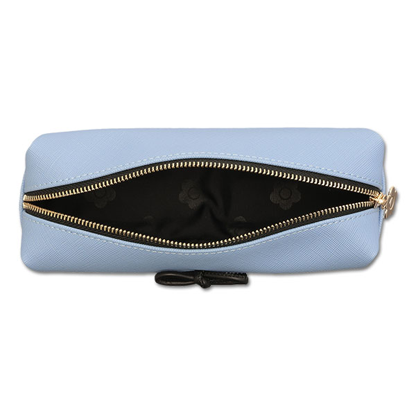 サフィアーノリボン スクエアペンケース（サックスブルー）