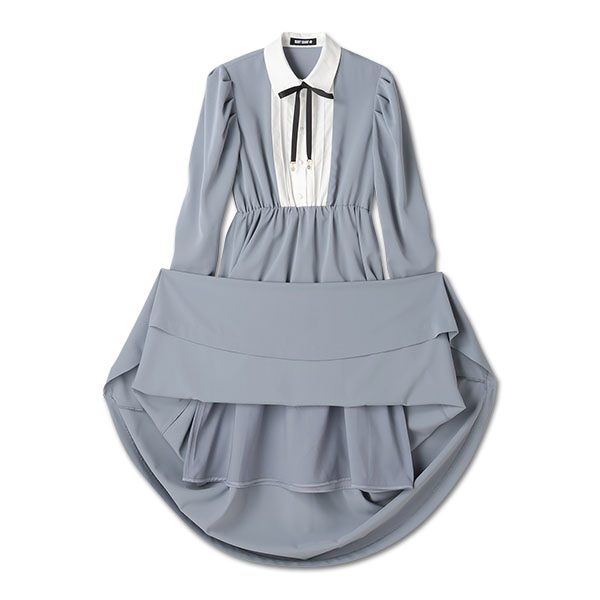 クラシカル ワンピース（ブルーグレー）