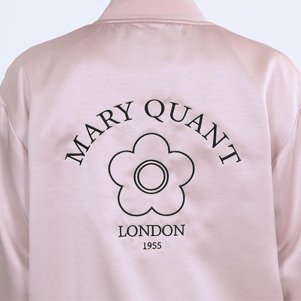 バックロゴサテン ブルゾン（ピンク）