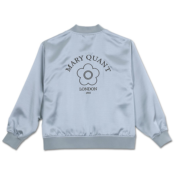 バックロゴサテン ブルゾン（ブルー）