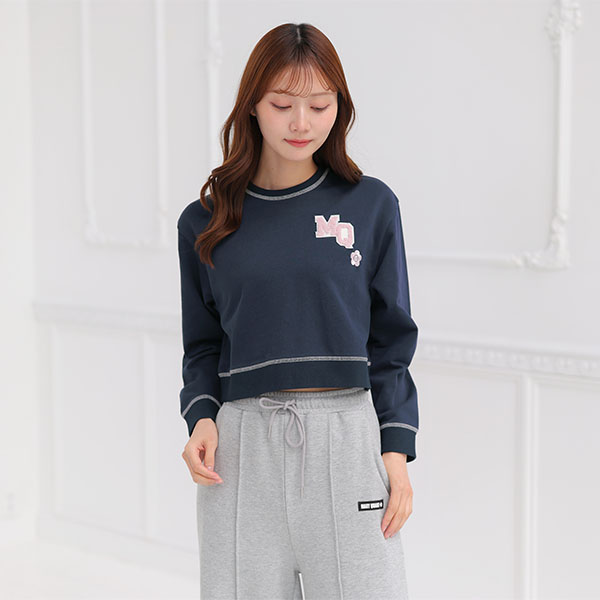 ベースボールデザイン プルオーバー（ネイビー）