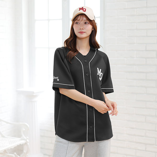 ベースボールデザイン シャツ（ブラック）